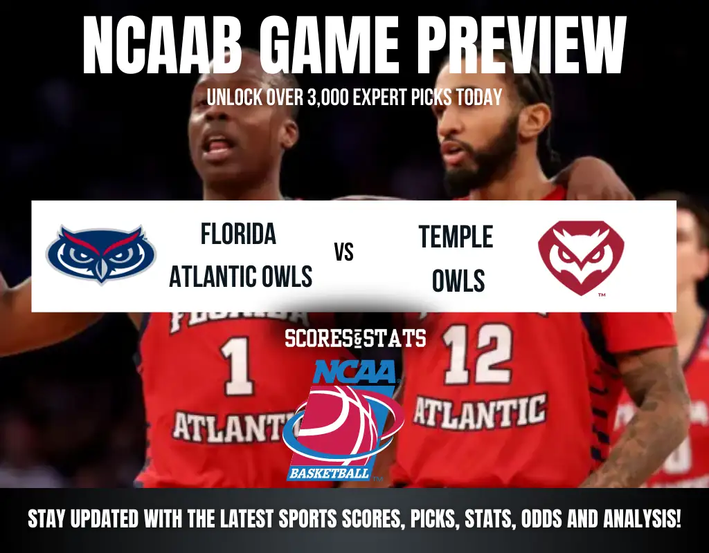 Florida Atlantic Owls vs Temple Owls betting preview with odds, predictions, and best bets.