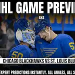 NHL game preview featuring the Chicago Blackhawks vs. St. Louis Blues, highlighting expert predictions and game insights.