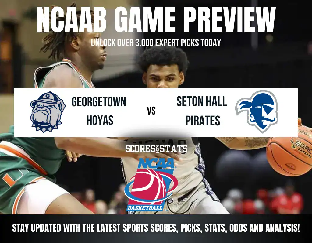 Georgetown Hoyas vs Seton Hall Pirates betting preview with odds, predictions, and best bets.