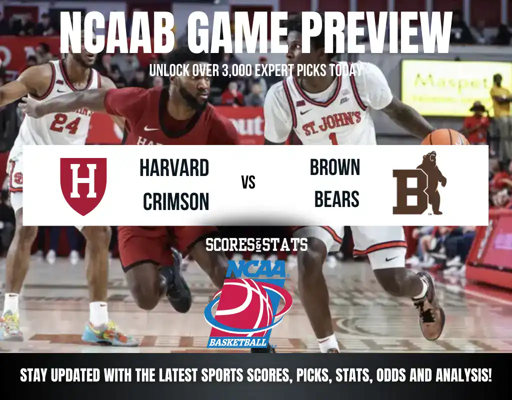 Harvard Crimson vs Brown Bears betting preview with odds, predictions, and best bets.