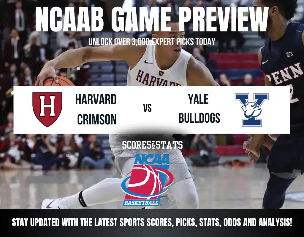 Harvard Crimson vs Yale Bulldogs betting preview with odds, predictions, and best bets.