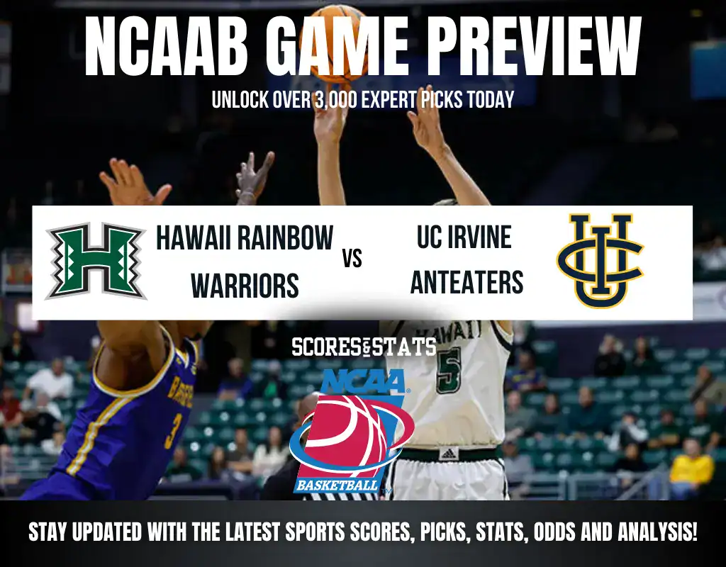Hawaii Rainbow Warriors vs UC Irvine Anteaters betting preview with odds, predictions, and best bets.