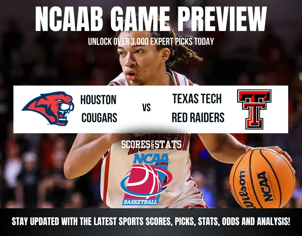Houston Cougars vs Texas Tech Red Raiders betting preview with odds, predictions, and best bets.