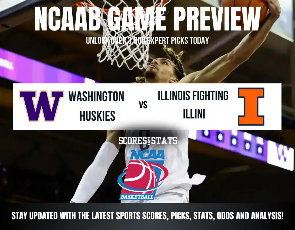 Washington Huskies vs Illinois Fighting Illini betting preview with odds, predictions, and best bets.