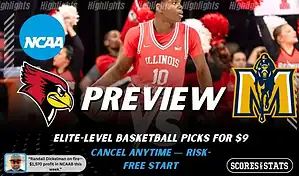 Illinois State Redbirds vs Murray State Racers preview graphic with team logos and NCAA branding for picks and predictions on January 28 2026
