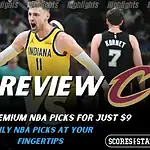 NBA game preview graphic for Indiana Pacers vs Cleveland Cavaliers with team logos player photo and the word Preview for January 6 2026