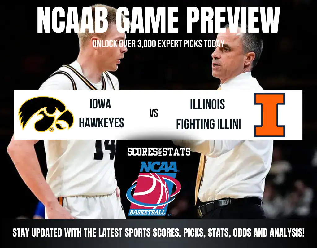 Iowa Hawkeyes vs Illinois Fighting Illini betting preview with odds, predictions, and best bets.