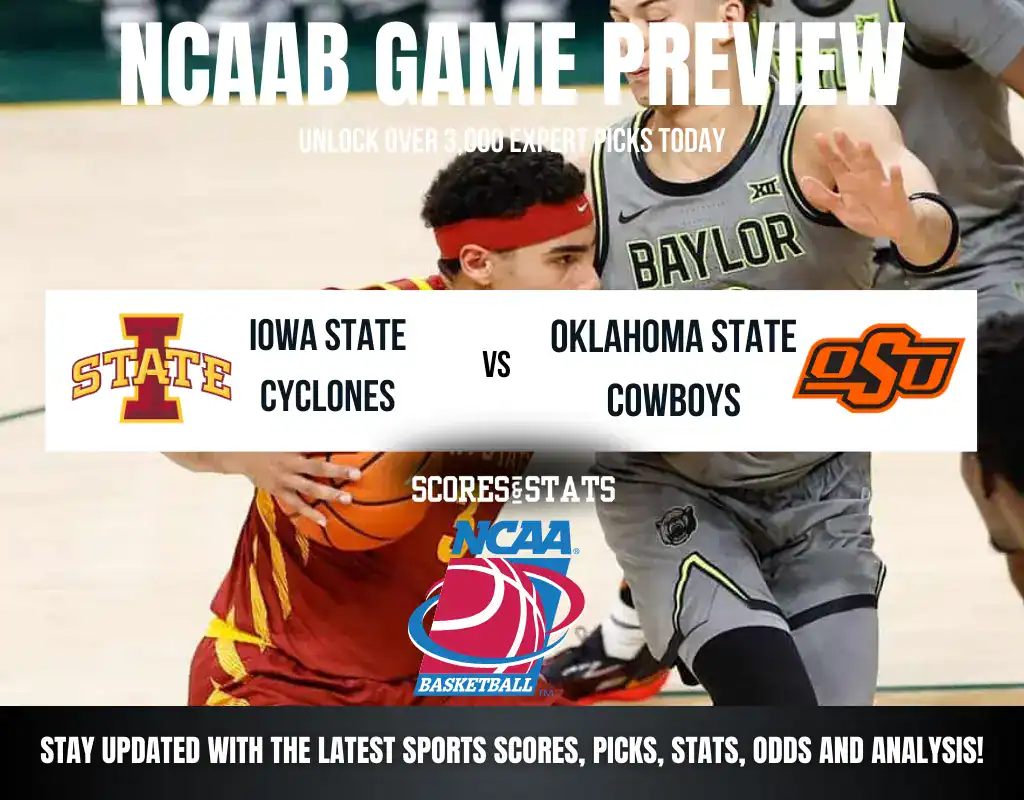 Iowa State Cyclones vs Oklahoma State Cowboys betting preview with odds, predictions, and best bets.