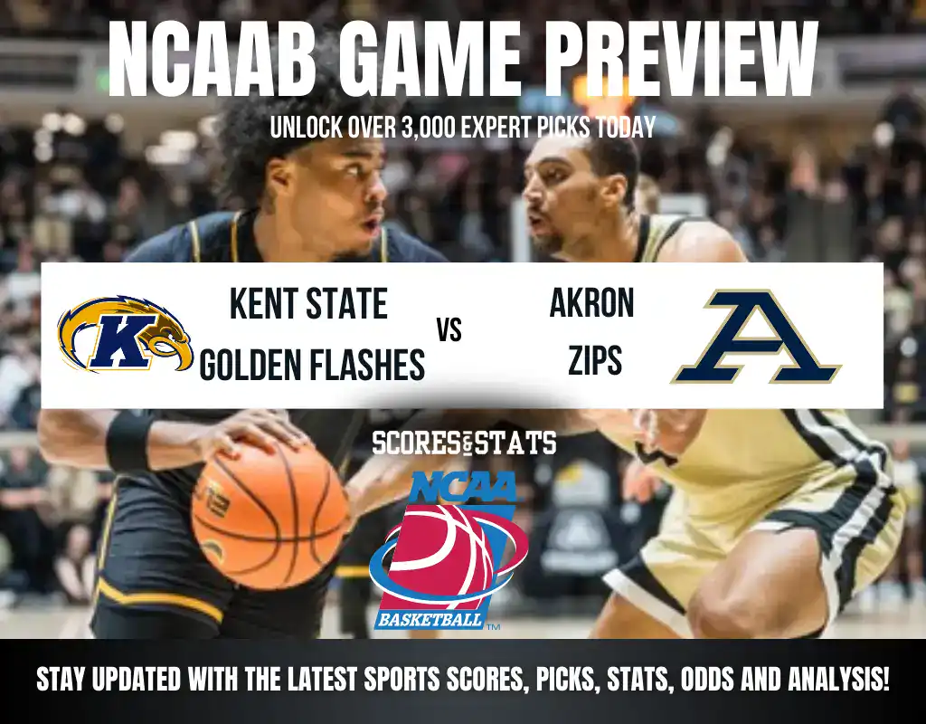 Kent State Golden Flashes vs Akron Zips betting preview with odds, predictions, and best bets.
