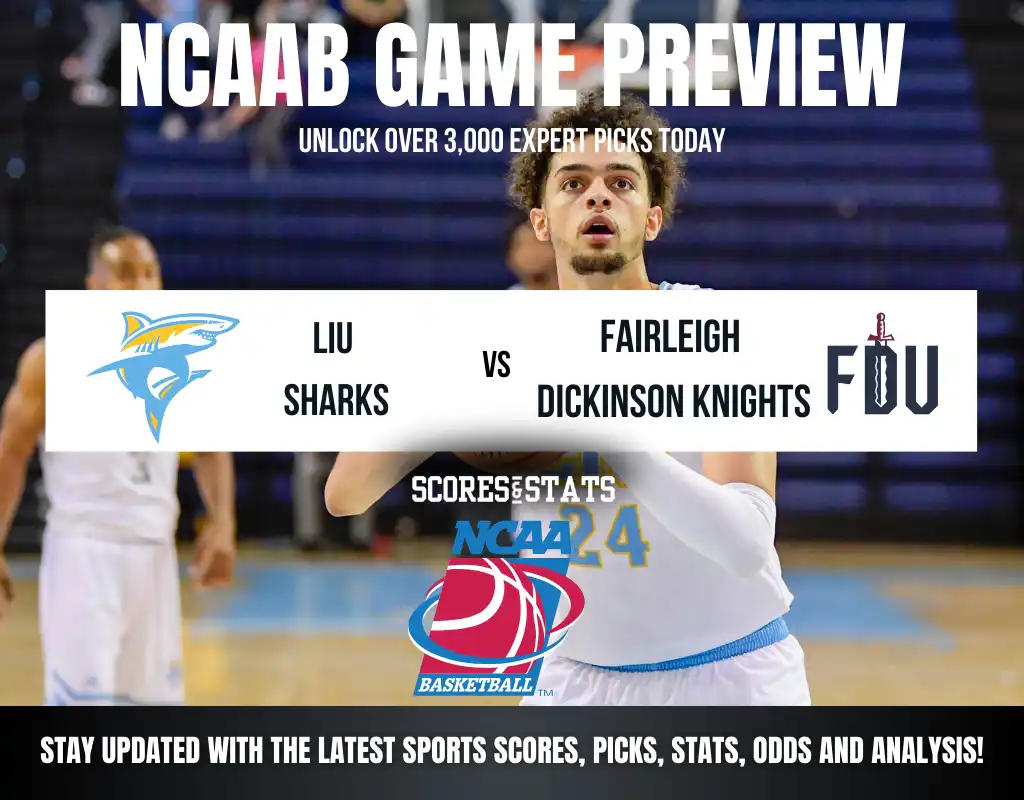 LIU Sharks vs Fairleigh Dickinson Knights betting preview with odds, predictions, and best bets.