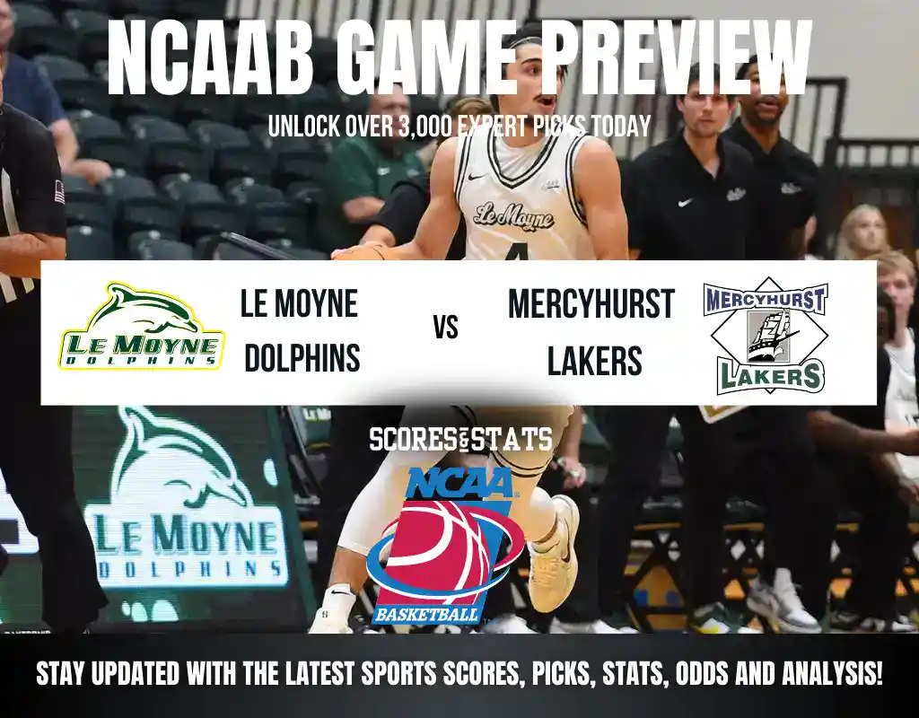 Le Moyne Dolphins vs Mercyhurst Lakers betting preview with odds, predictions, and best bets.