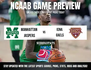 Manhattan Jaspers vs Iona Gaels betting preview with odds, predictions, and best bets.