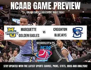 Marquette Golden Eagles vs Creighton Bluejays betting preview with odds, predictions, and best bets.