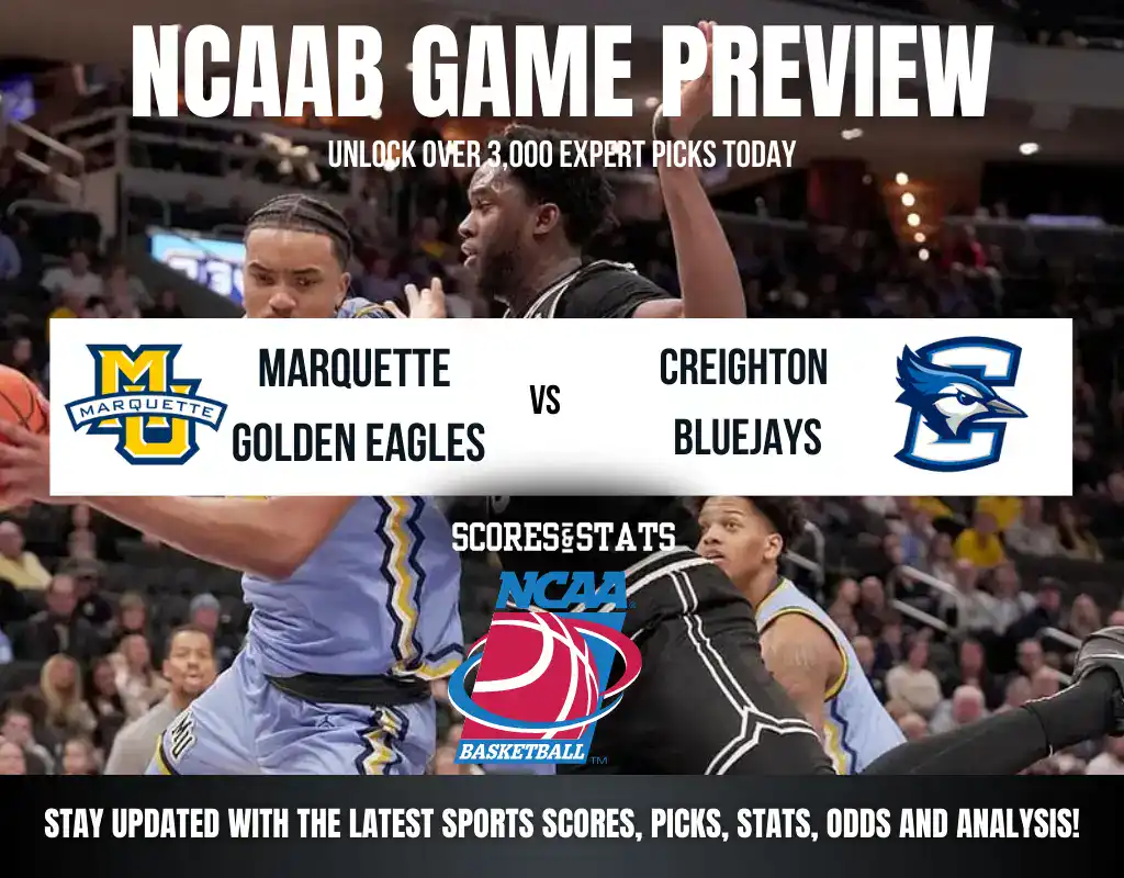Marquette Golden Eagles vs Creighton Bluejays betting preview with odds, predictions, and best bets.