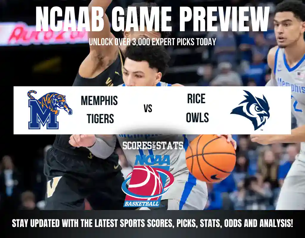 Memphis Tigers vs Rice Owls betting preview with odds, predictions, and best bets.