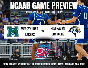 Mercyhurst Lakers vs New Haven Chargers betting preview with odds, predictions, and best bets.