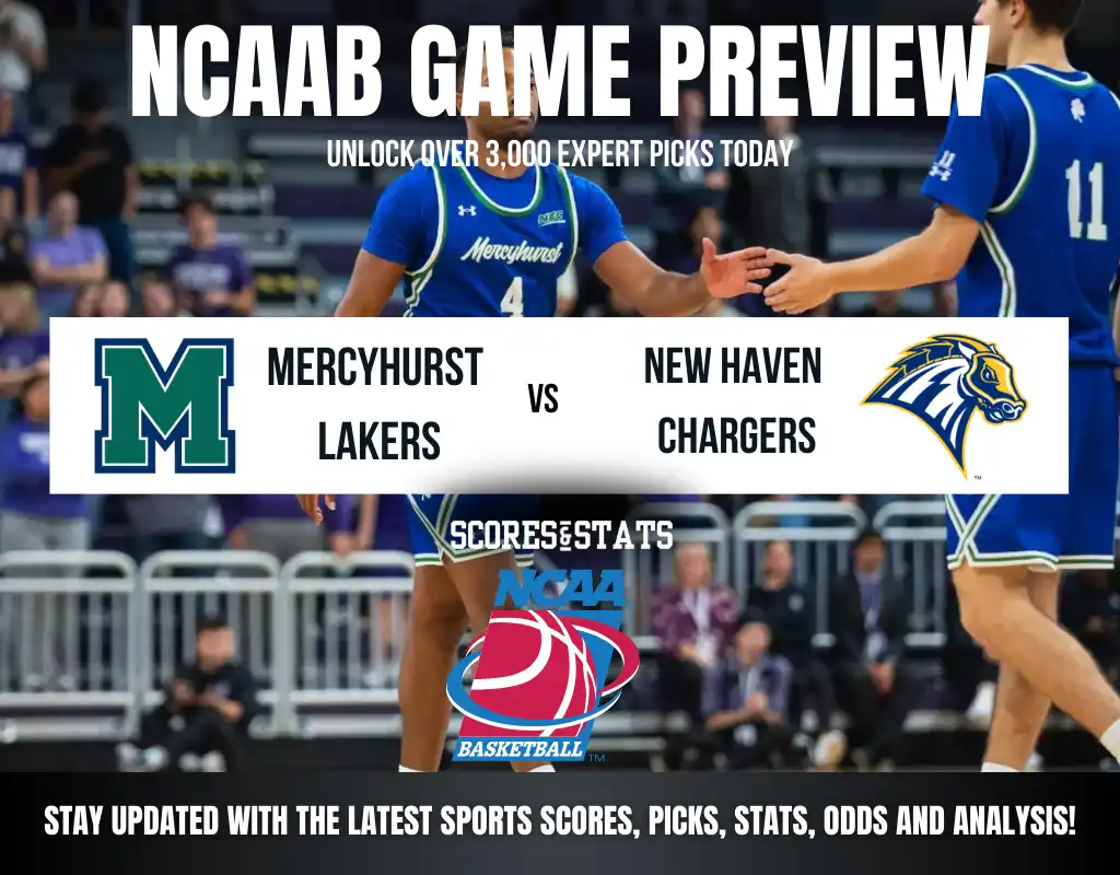 Mercyhurst Lakers vs New Haven Chargers betting preview with odds, predictions, and best bets.