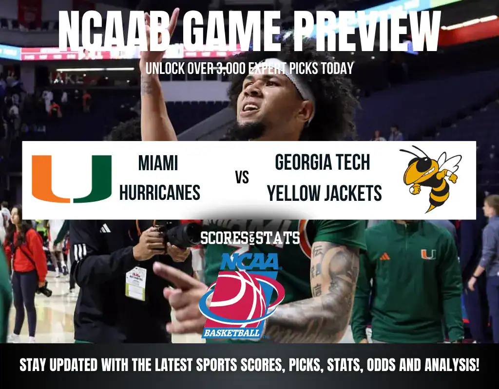 Miami Hurricanes vs Georgia Tech Yellow Jackets betting preview with odds, predictions, and best bets.