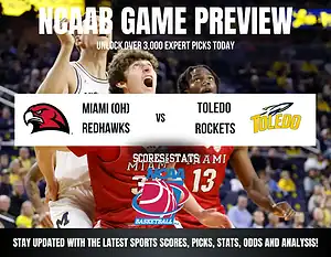 Miami (OH) RedHawks vs Toledo Rockets betting preview with odds, predictions, and best bets.