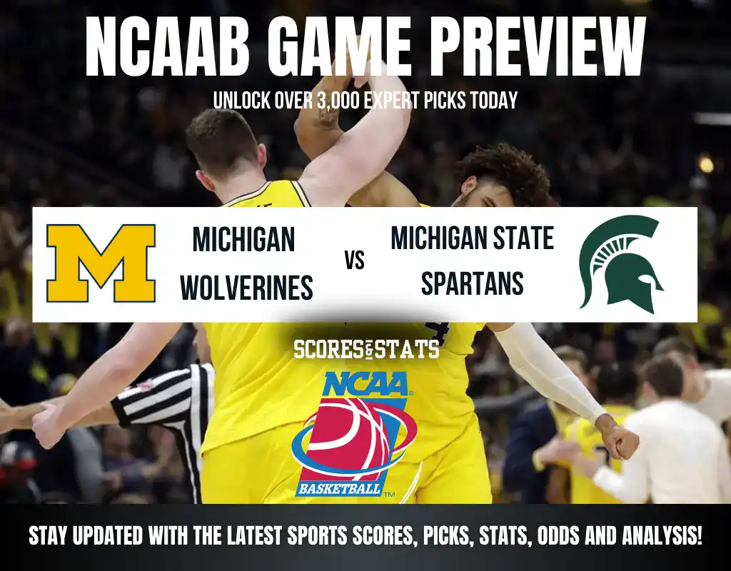 Michigan Wolverines vs Michigan State Spartans betting preview with odds, predictions, and best bets.