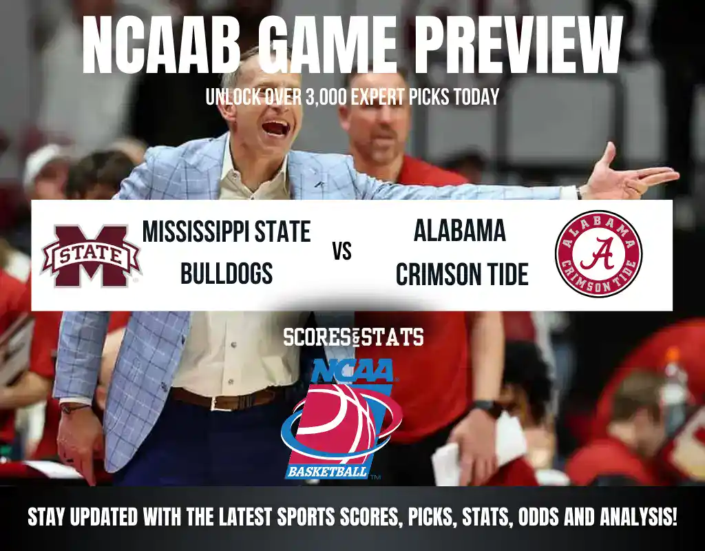 Mississippi State Bulldogs vs Alabama Crimson Tide betting preview with odds, predictions, and best bets.