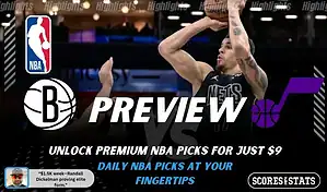 NBA preview graphic for Brooklyn Nets vs Utah Jazz on January 30 2026