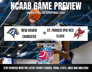 New Haven Chargers vs St. Francis (PA) Red Flash betting preview with odds, predictions, and best bets.