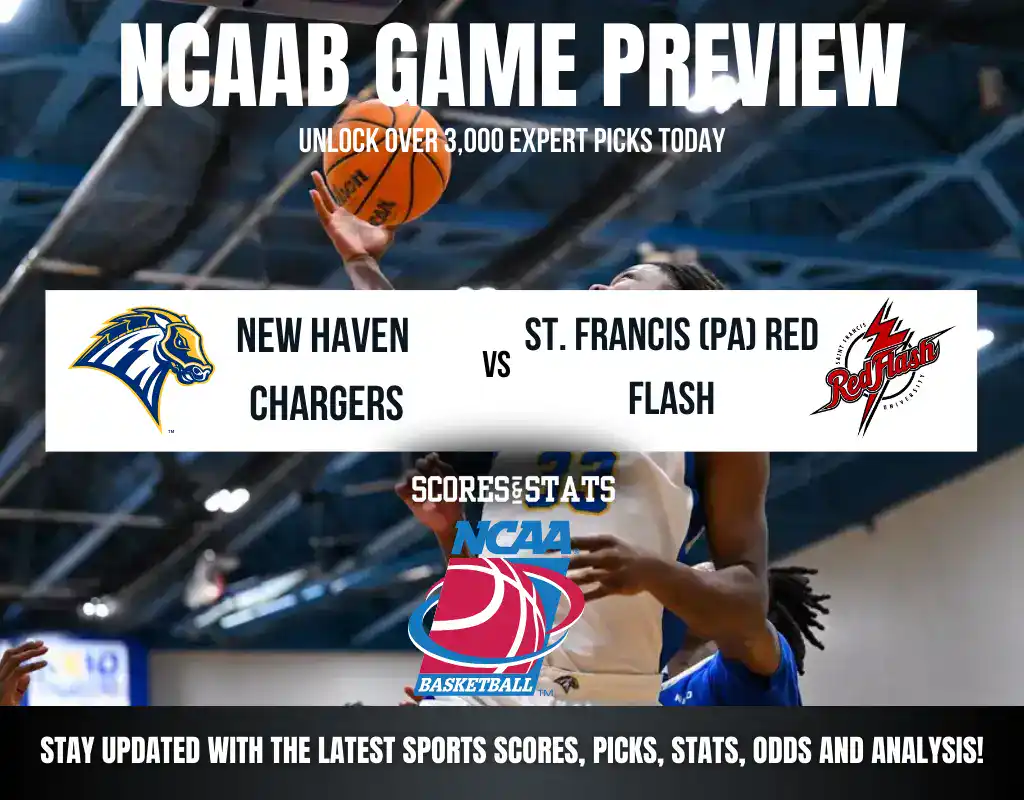 New Haven Chargers vs St. Francis (PA) Red Flash betting preview with odds, predictions, and best bets.