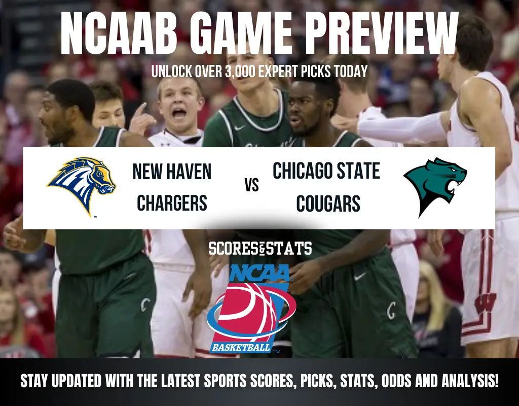 New Haven Chargers vs Chicago State Cougars betting preview with odds, predictions, and best bets.