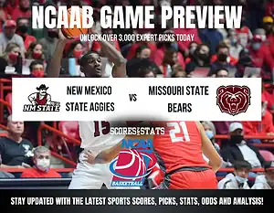 New Mexico State Aggies vs Missouri State Bears betting preview with odds, predictions, and best bets.