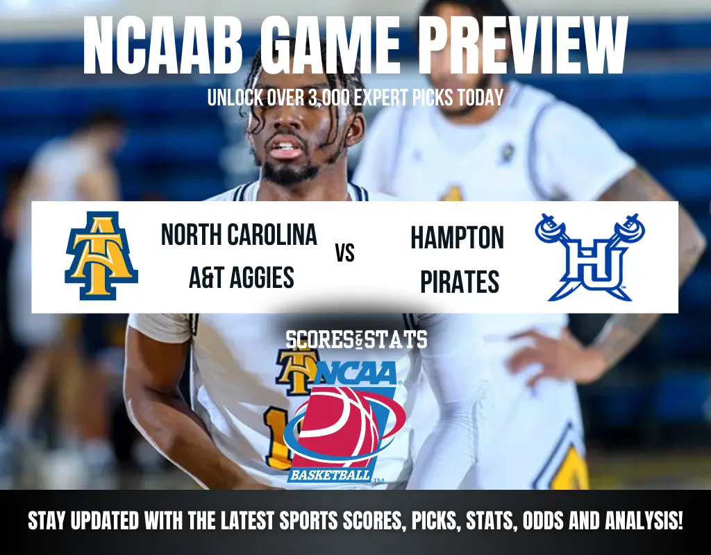 North Carolina A&T Aggies vs Hampton Pirates betting preview with odds, predictions, and best bets.