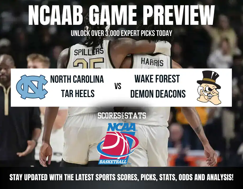 North Carolina Tar Heels vs Wake Forest Demon Deacons betting preview with odds, predictions, and best bets.
