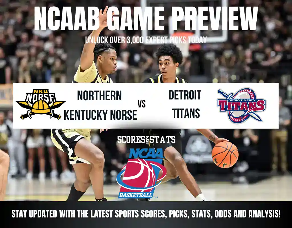 Northern Kentucky Norse vs Detroit Titans betting preview with odds, predictions, and best bets.