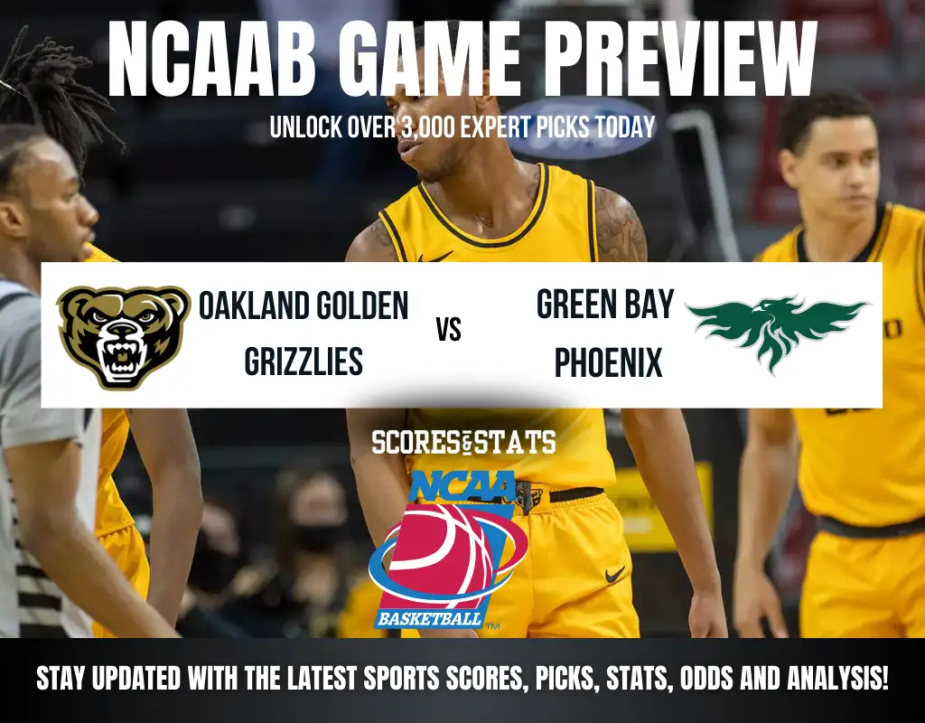 Oakland Golden Grizzlies vs Green Bay Phoenix betting preview with odds, predictions, and best bets.