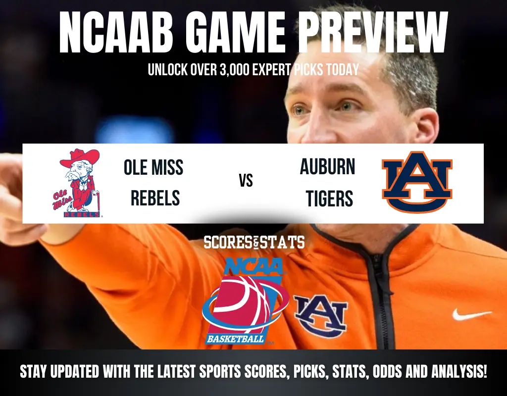 Auburn Tigers vs Ole Miss Rebels betting preview with odds, predictions, and best bets.