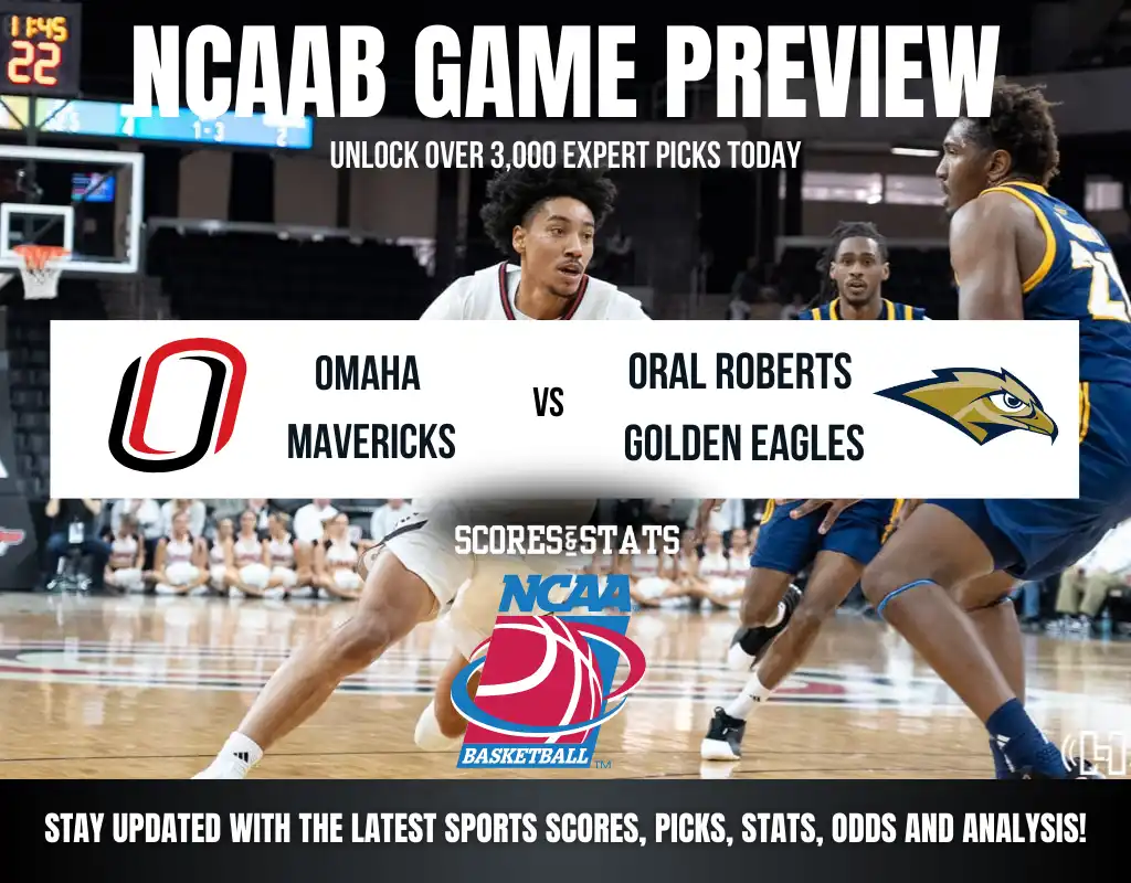 Omaha Mavericks vs Oral Roberts Golden Eagles betting preview with odds, predictions, and best bets.