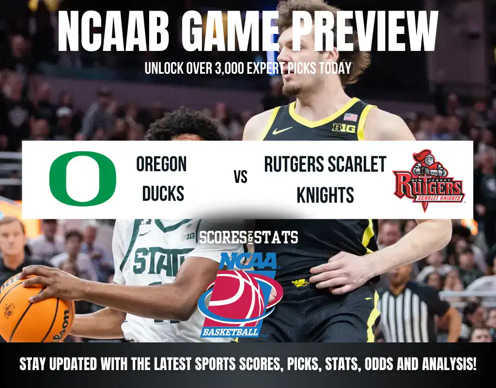 Oregon Ducks vs Rutgers Scarlet Knights betting preview with odds, predictions, and best bets.