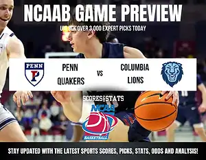 Penn Quakers vs Columbia Lions betting preview with odds, predictions, and best bets.