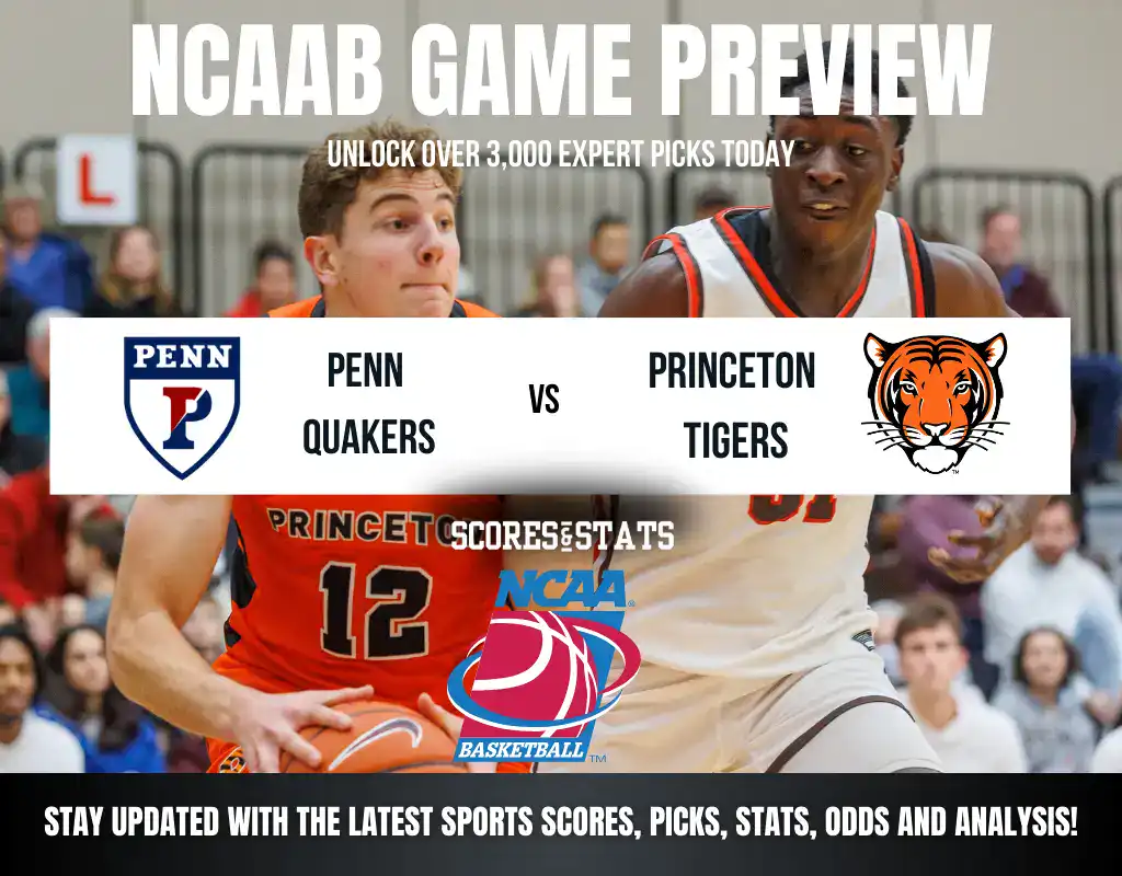 Penn Quakers vs Princeton Tigers betting preview with odds, predictions, and best bets.