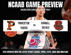 Princeton Tigers vs Cornell Big Red betting preview with odds, predictions, and best bets.