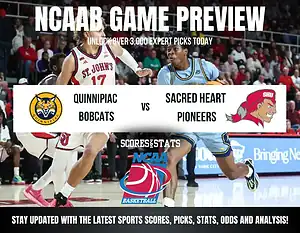Quinnipiac Bobcats vs Sacred Heart Pioneers betting preview with odds, predictions, and best bets.