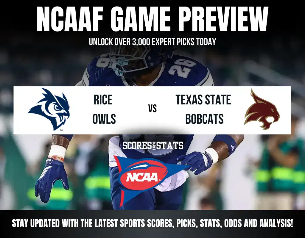 Armed Forces Bowl betting preview featuring Rice Owls vs Texas State Bobcats with odds and predictions.