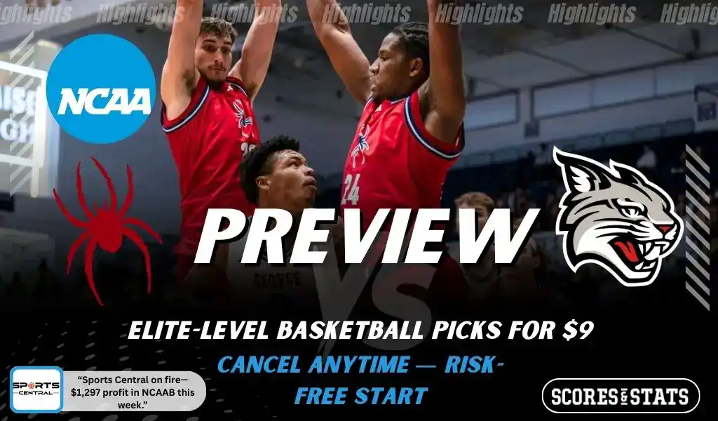 Richmond Spiders vs Davidson Wildcats preview graphic with both team logos, “Picks and Predictions” label, and Richmond Spiders basketball action background (January 31, 2026).