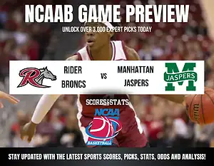 Rider Broncs vs Manhattan Jaspers betting preview with odds, predictions, and best bets.
