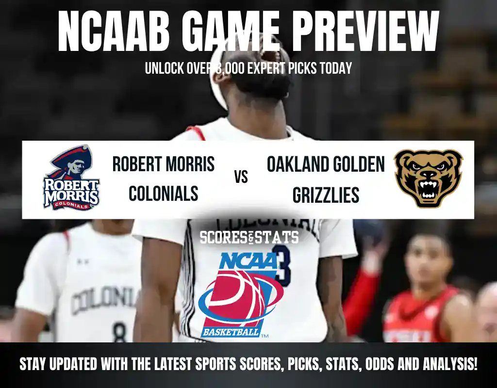 Robert Morris Colonials vs Oakland Golden Grizzlies betting preview with odds, predictions, and best bets.