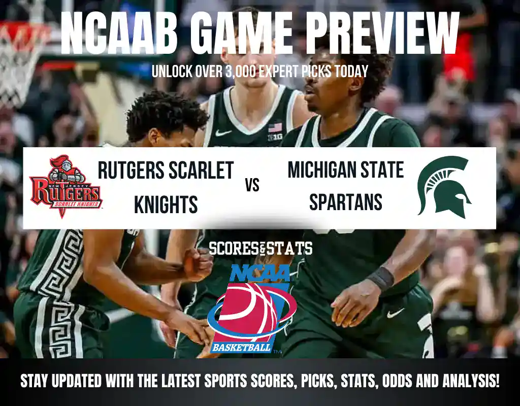 Rutgers Scarlet Knights vs Michigan State Spartans betting preview with odds, predictions, and best bets.