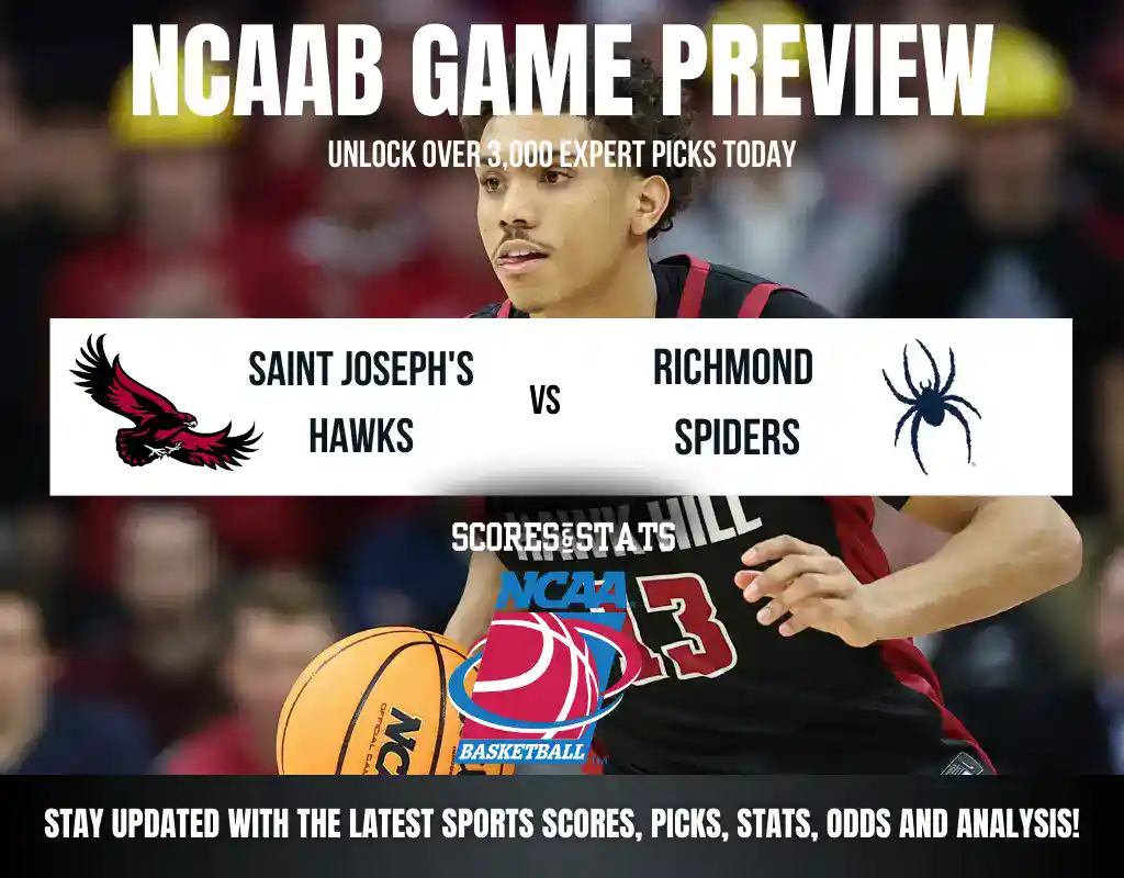 Saint Joseph’s Hawks vs Richmond Spiders betting preview with odds, predictions, and best bets.
