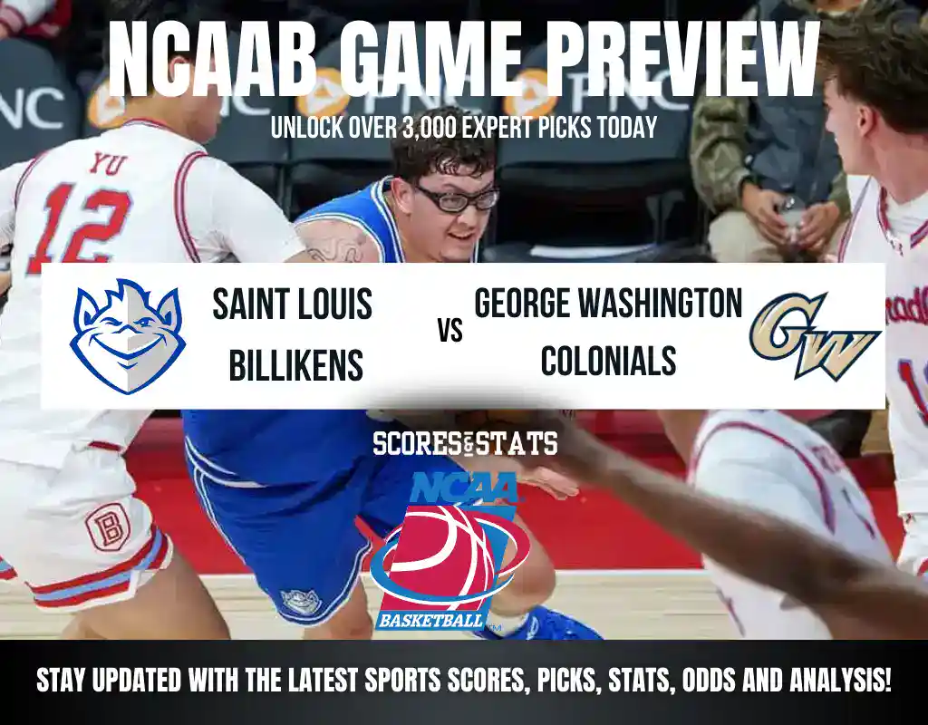 Saint Louis Billikens vs George Washington Colonials betting preview with odds, predictions, and best bets.