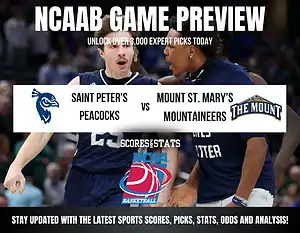 Saint Peter’s Peacocks vs Mount St. Mary’s Mountaineers betting preview with odds, predictions, and best bets.