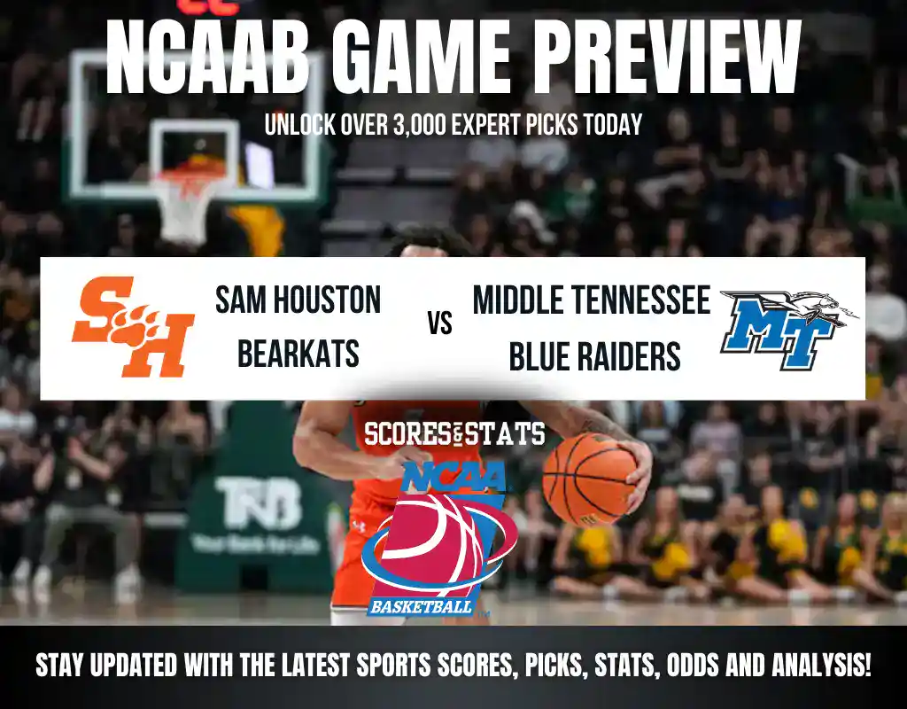 Sam Houston Bearkats vs Middle Tennessee Blue Raiders betting preview with odds, predictions, and best bets.
